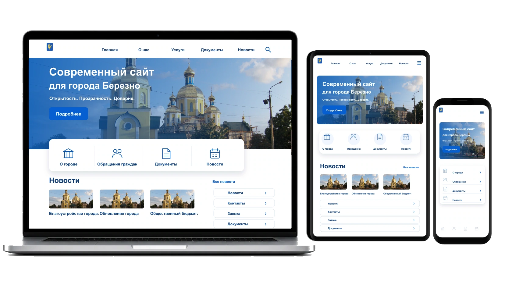 Создание сайтов для организаций в городе Березно — WebCreator