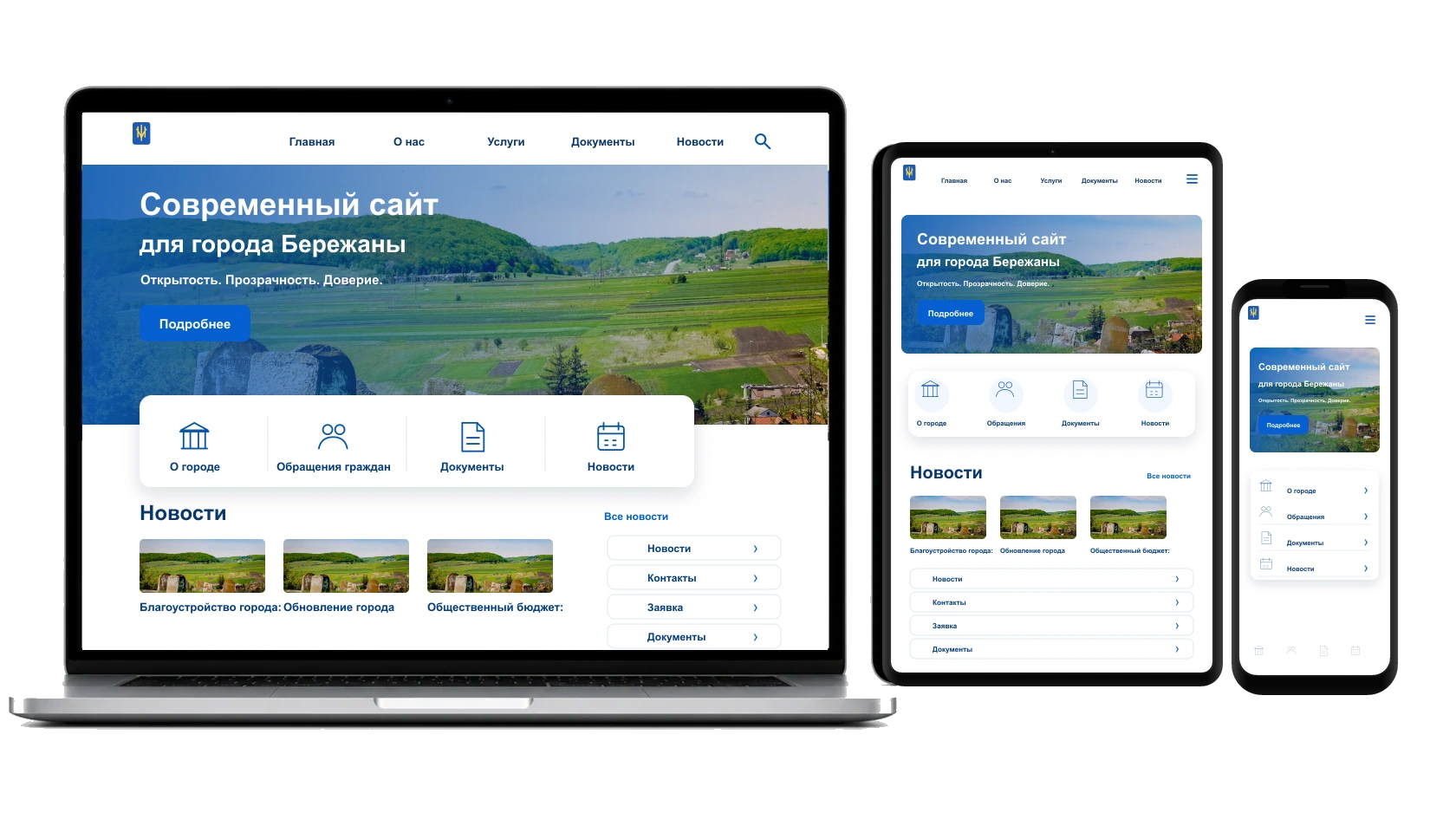Разработка landing page в городе Бережаны — WebCreator