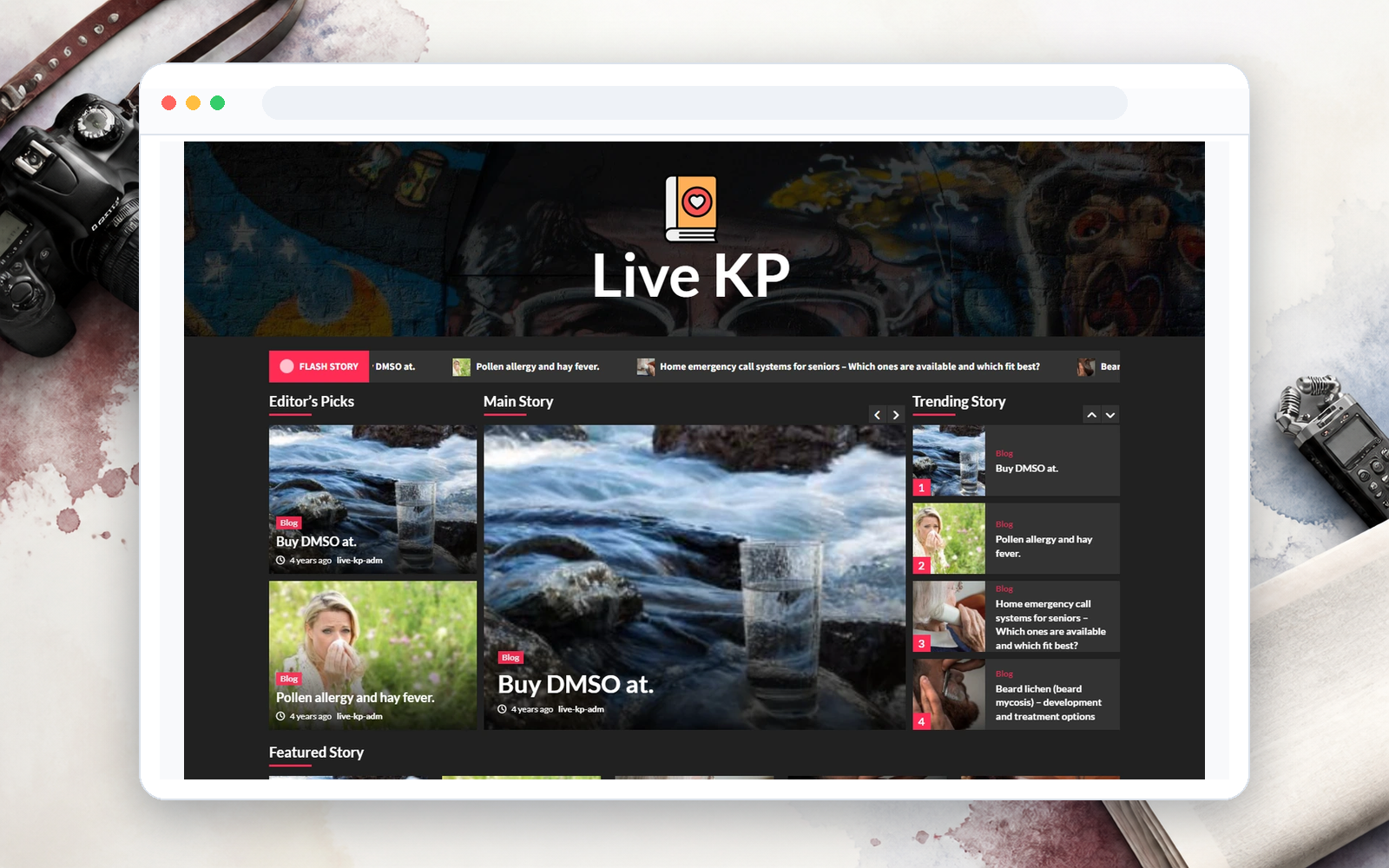 Інтернет-газета Кам'янець LIVE - приклад сайту Web Creator
